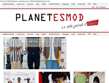 Tablet Screenshot of planete-esmod.com